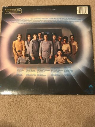 Star Trek : The Motion Picture Soundtrack Promo Vinyl LP.  VG,  With Poster. 2