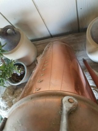 Vintage Brass And Copper Fire Extinguisher,  For Display. 3