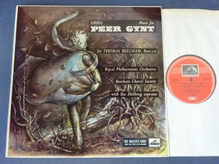Nm Grieg - Music For Peer Gynt Lp,  Royal P/o,  Beecham,  Emi Asd 258