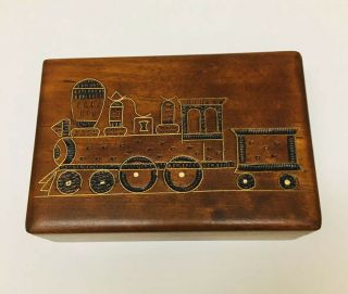 Small Wooden Trinket Box Made In Poland