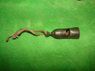 1775 Revolutionary War Officers Whistle Pewter Museam Qualtity J.  B.  Brown Mass