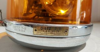 Dietz 7 - 11 Emergency Light 4 Bulb Rotating Amber Beacon 3