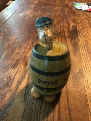 Vintage Popeye Tin Wind Up Toy,  J.  Chein & Company Made In U.  S.  A.