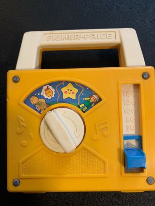 Vintage Fisher Price Radio Wind Up Music Box 793 When You Wish Upon A Star 1980 2