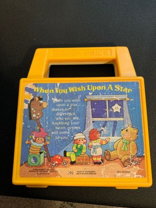 Vintage Fisher Price Radio Wind Up Music Box 793 When You Wish Upon A Star 1980 3