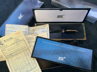 Vintage Montblanc 144 Fountain Pen (complete With Boxes And Papers)