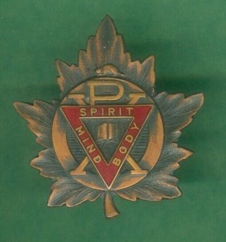 Ymca Canadian Military Cap Badge Young Men 