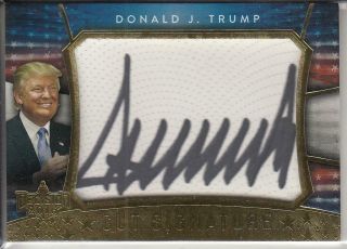 2016 Decision Donald Trump Potus Gold Foil Cut Signature Autograph Card