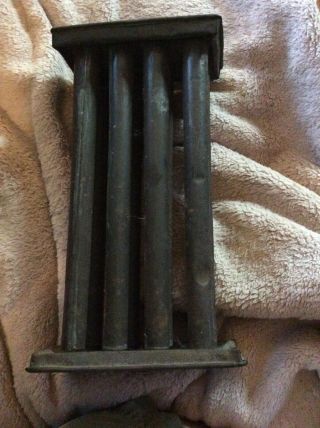 Antique 8 Tube Candle Mold 10 " Tall Has Handle Kitchenware Houseware