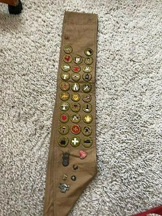 Boy Scout 1920s Badges And Sash