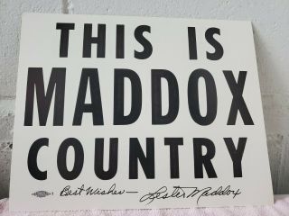 1975 LESTER MADDOX PICKRICK DRUMSTICK AX HANDLE AUTOGRAPHED WITH MADDOX SIGN 2