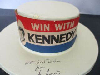 John F Kennedy Signed 1960 Campaign Hat 