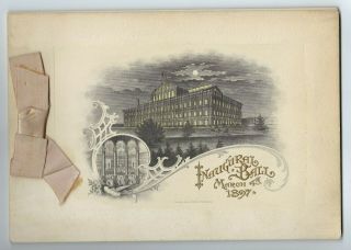 Mar 4 1897 William Mckinley Inaugural Ball Program
