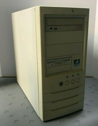 Vintage Custom A Open Computer With Intel Pentium - S Cpu @ 120mhz