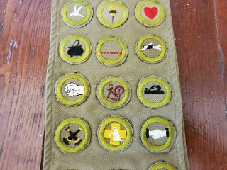 Boy Scout Merit Badge Sash With 31 Merit Badges Cir: 1950 ' s 3
