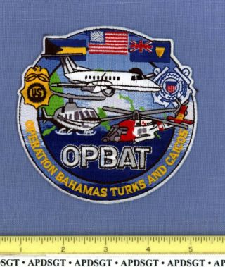 Dea Opbat Washington Dc Federal Police Patch Bahamas Drug Task Force Helicopter