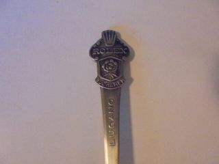 VINTAGE Rolex Lugano Bucherer of Switzerland collectible Spoon Souvenir 2