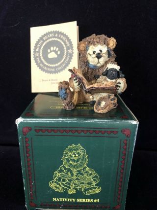 Boyds Bears Figure.  Caledonia As The Narrator Christmas Nativity Series 4 2412