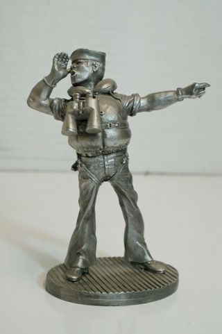 (s) Kirk Pewter Medal Of Honor Series U.  S.  Navy 1943 Pewter Figurine