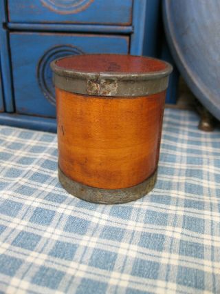 Early Antique Wood and Tin Spice Box ca.  1860 Cloves 3