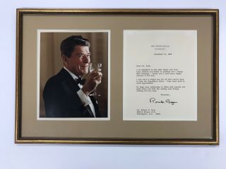 1986 Ronald Reagan Signed Correspondence White House Seal Autograph President