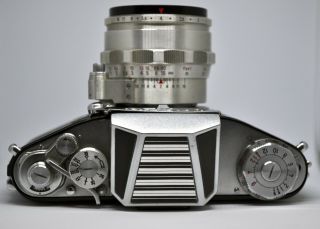 Exakta Varex IIa Type V - 3 1958 Vintage 35mm SLR Film Camera - Body/Lens/Prism 3