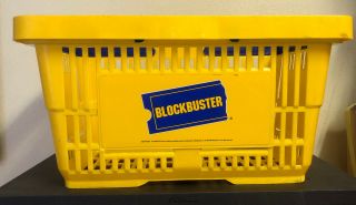 Vintage Rare Blockbuster Video Shopping Basket