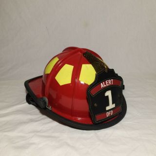 Bullard Firedome Cx Fire Helmet Brass Eagle W/ Alert 1 Dfd Size 6 1/2 To 8