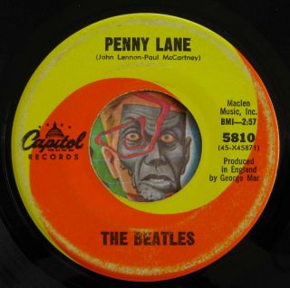 Hear Beatles 45 Penny Lane / Strawberry Fields Forever 5810