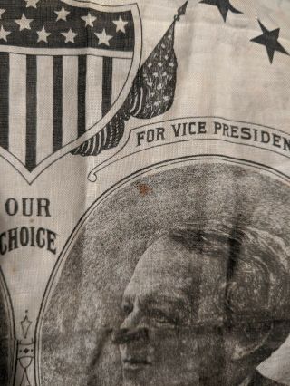 1888 Harrison/Morton Presidential Campaign Bandana /Handkerchief. 3