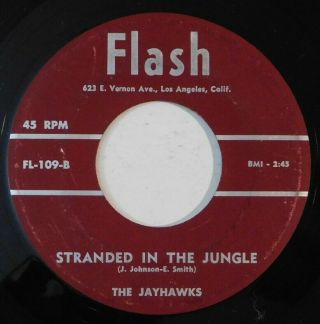 The Jayhawks Doo Wop 45 Rpm Flash Stranded In The Jungle My Only Darling Vg,
