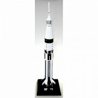 Nasa Saturn 1b Apollo Rocket With Capsule 19 " Tall Wood Model Space Craft