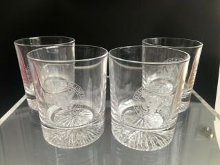 4 Orig.  White House Issue Ronald Reagan Presidential Seal Whiskey Tumblers