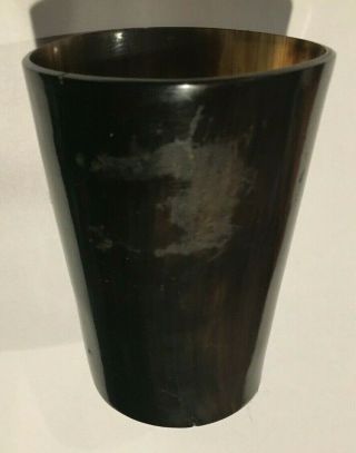 18th Century Rev War Period 3 1/2 Inch Horn Drinking Cup