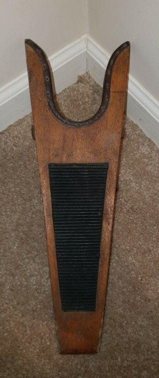 Antique Vintage Rustic Wood Boot Jack Boot Scrapper