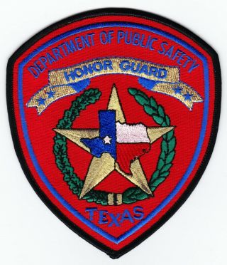 Texas Highway Patrol Dps State Police Patch Honor Guard Rare Authentic