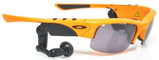 Oakley Thump Pro Vintage Cycling Sunglasses Earbuds Black Lens Orange Frame 1gb