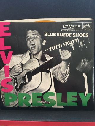 Elvis Presley / Blue Suede Shoes & Tutti Frutti Anniversary Vinyl 45 W Ps