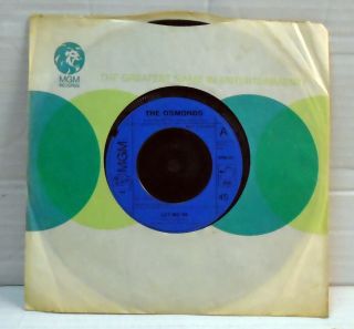 The Osmonds - Let Me In 45 Rpm 7 " Vinyl Single 1973 Mgm 2006 - 321