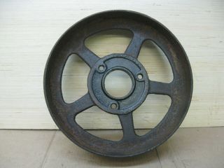Primitive Antique Industrial Cast Iron Metal Farm Wagon Cart Spoked Wheel