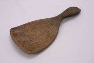 Primitive Antique Vtg Wood Scraper Spatula Butter Paddle Utensil Farmhouse Tool