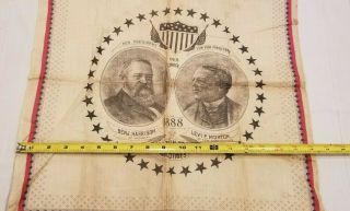 Benj.  Harrison & Levi Morton 1888 political campaign Handkerchief Bandana 2