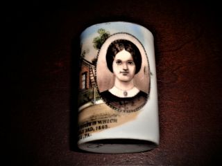 Jennie Wade House Porcelain Cup W.  H.  Tipton Gettysburg Circa.  1880 