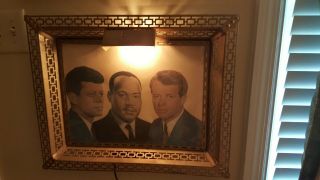 John F Kennedy,  Martin Luther King,  Robert Kennedy Lighted Picture In Frame