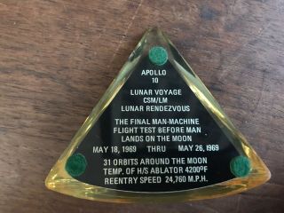 Apollo 10 Heat Shield North American Rockwell.  Space Division 2