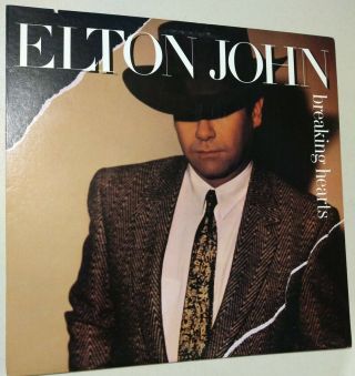 Elton John - " Breaking Hearts " Vinyl Lp • Sad Songs Say So Much {near Mint} 1984