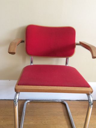 Vintage Marcel Breuer Cesca Office Chair Signed Knoll 2