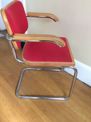 Vintage Marcel Breuer Cesca Office Chair Signed Knoll 3
