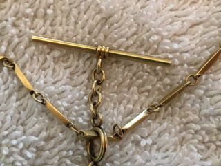 Vintage 14K Yellow Gold In Hoc Signo Vinces Knights Templar Necklace Watch Fob 3