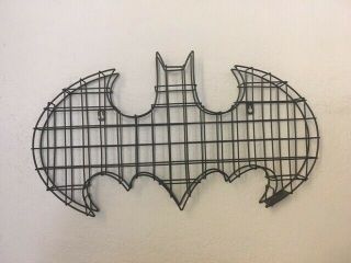 Dc Batman Bat Symbol Metal Wire 3d Wall Art Decoration,  Pre - Owned